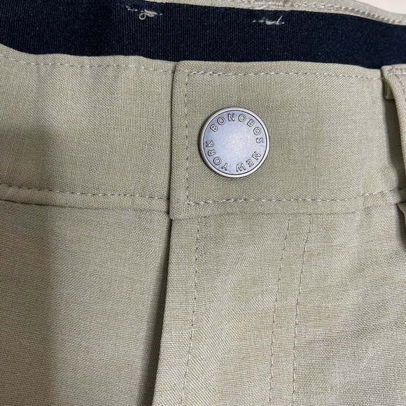 Men! Bonobos Golf Khaki Slim Pants size 35x30 - Picture 4 of 8